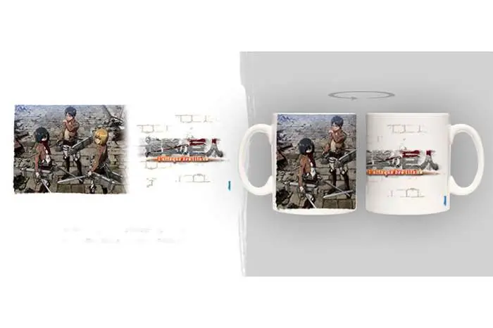 Mug L'Attaque des Titans attack on titan trio
